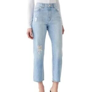 DL1961 X Marianna Hewitt Jerry High Rise Vintage Straight Jeans Size 27